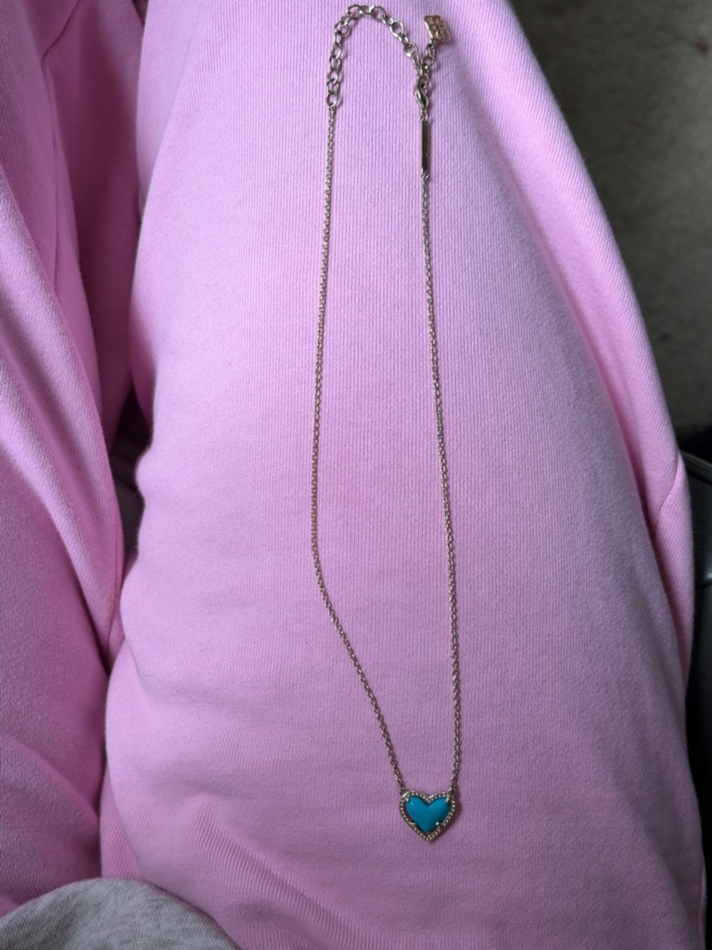 Kendra Scott Turquoise Heart Pendant Necklace
